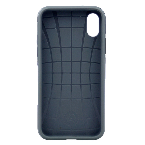 Iphone XS Max Shinny Dual Layer Hybrid Case, Black