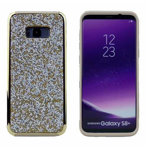Coque hybride double couche brillante Iphone S8 Plus, or