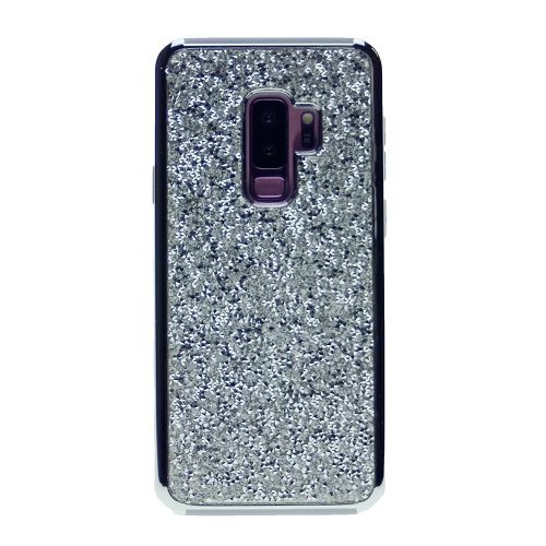 Galaxy S9 Plus Shinny Dual Layer Hybrid Case, Silver