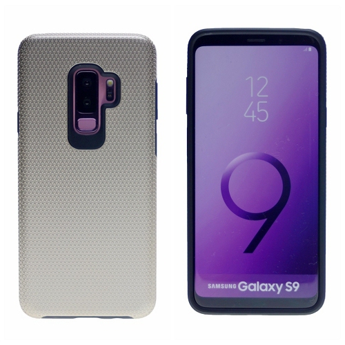 Galaxy S9 Triangle Designed Dual Layer Hybrid Case, Gold