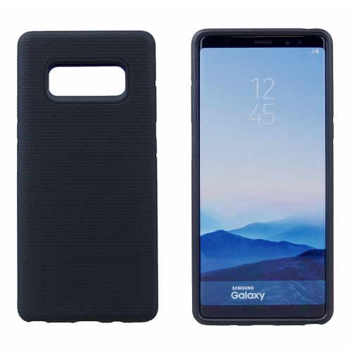 Galaxy S10e Triangle Designed Dual Layer Hybrid Case, Black