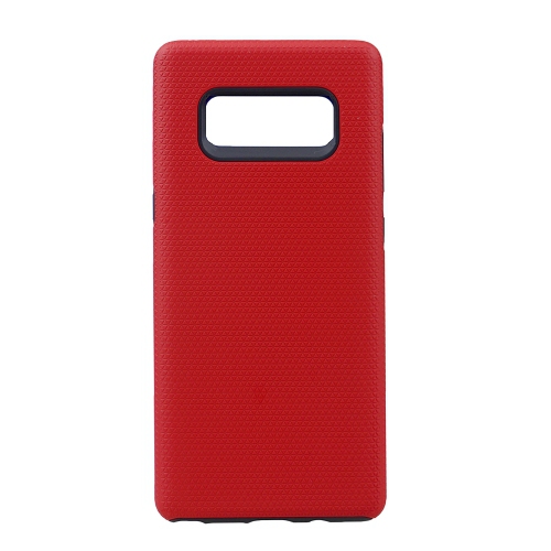 Galaxy S10e Triangle Designed Dual Layer Hybrid Case, Red