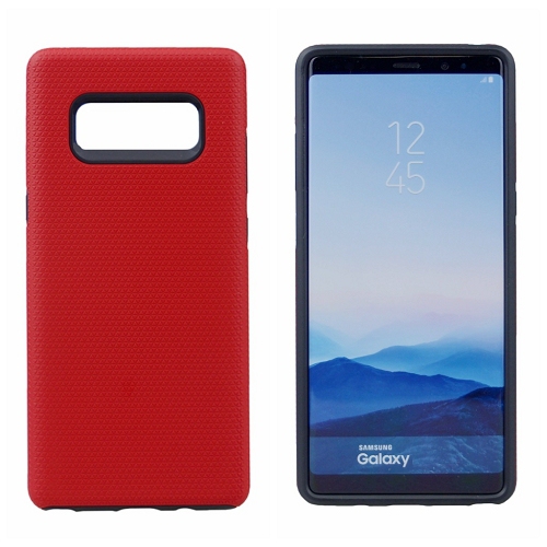 Coque hybride double couche conçue pour Samsung S10e, rouge