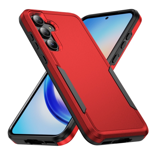 TopSave – Étui mince, léger, robuste et protecteur Armor pour Samsung Galaxy A35 5G 6,6 po, rouge, nouveau style Matt Polish PC+TPU 2 en 1