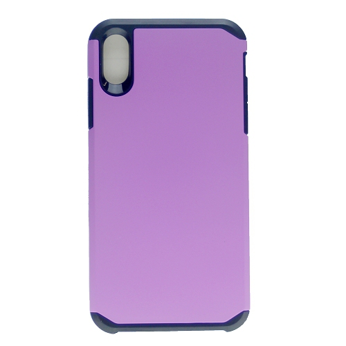 Coque hybride double couche Matt pour IphoneX / XS, violet