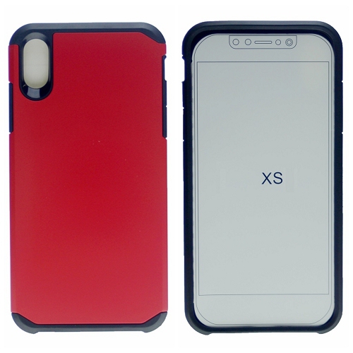IphoneX/XS Matt Dual Layer Hybrid Case, Red