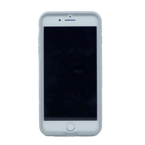 Iphone 7/8 Plus Shinny Dual Layer Hybrid Case, Silver