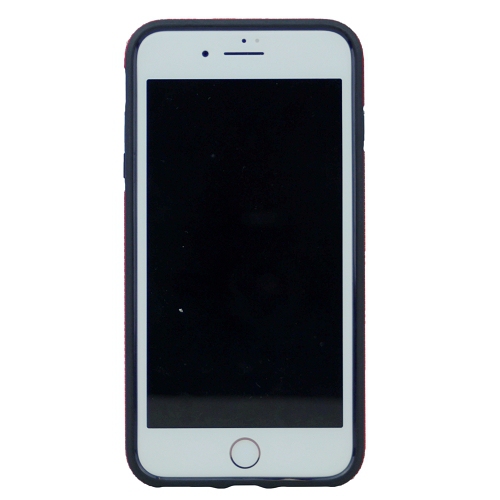 Étui hybride double couche triangulaire pour iPhone 6/7/8, rouge