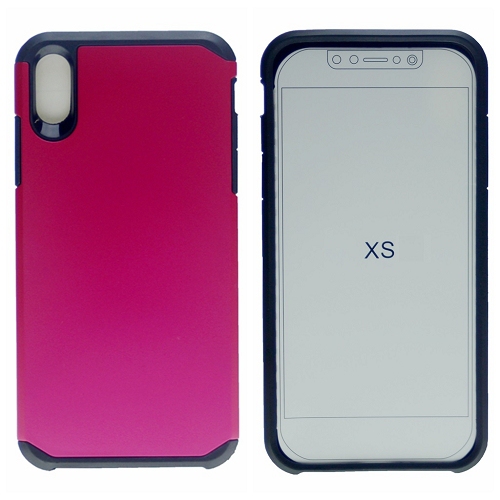 IphoneX/XS Matt Dual Layer Hybrid Case, Hot Pink