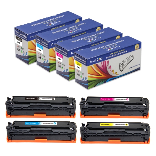PrintOxe® 131X 131A Compatible Set of 4 High Yield Toner Cartridges | CF210X CF211A CF212A CF213A | Best Toner Quality for HP LaserJet Pro 200 and Co