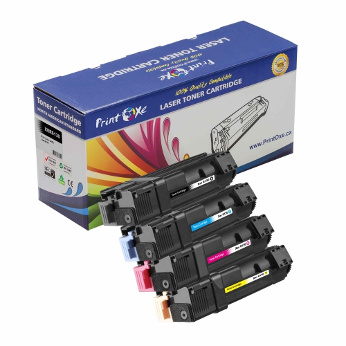 PRINTOXE® 6130 Compatible Set of 4 Toner Cartridges, Black 106R01281 , Cyan 106R01278 , Magenta 106R01279 , & Yellow 106R01280 for Xerox Phaser Print