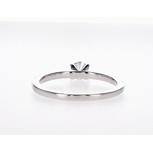 14K Bridal Engagement Round-Cut 0.45Ctw Diamond Ring- Size 7