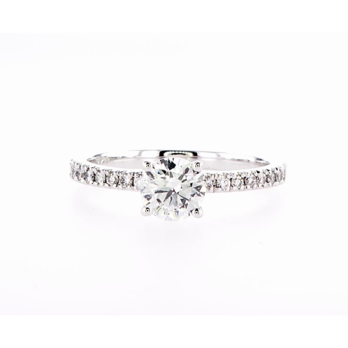 MYDIAMOND  14K Bridal Engagement Round-Cut 0.89Ctw Diamond Ring- Size 5 In Multicolor