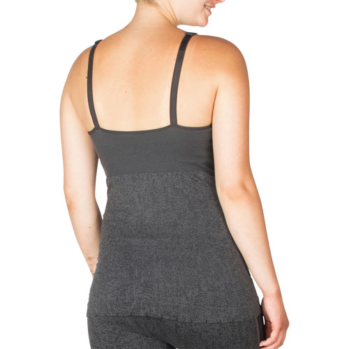 Modern Eternity Hannah Active Nursing Tank Top - Large - Grey Jacquard