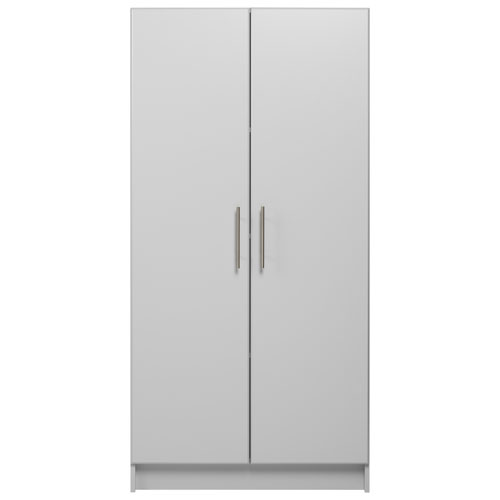 Elite 65" 3-Shelf Composite Wood Storage Cabinet - Light Grey