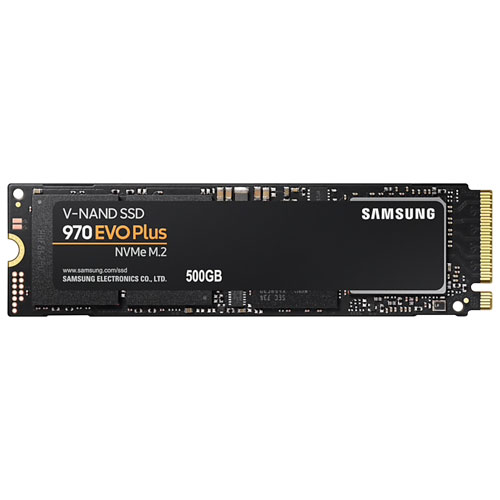 Disque SSD interne NVMe 970 EVO Plus de 500 Go M.2 de Samsung - Anglais