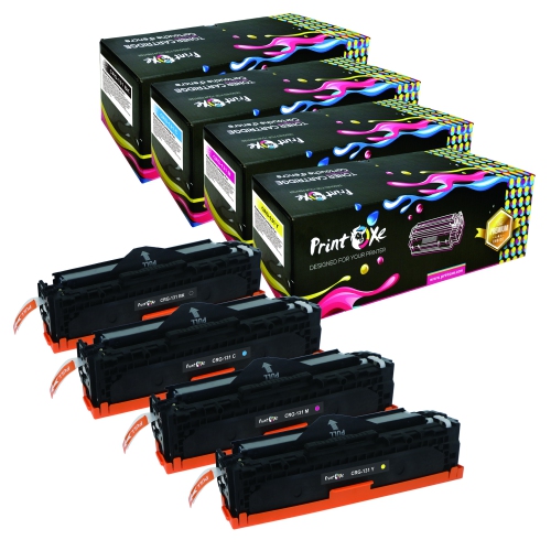 PRINTOXE® CRG 131 Canon Compatible Set of 4 Cartridges Best Toner For  LBP7100Cn LBP7110Cw MF6680DN MF8210CN MF2820 MF628CW(JP) MF623CN MF624CW  MF628CW 