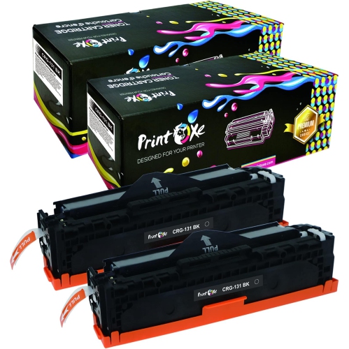 PRINTOXMD CRG 131 Compatible avec Canon 2 Noir Meilleure qualité de toner pour LBP7100Cn LBP7110Cw MF6680DN / ImageClass MF8210CN MF2820 MF628CW(JP)