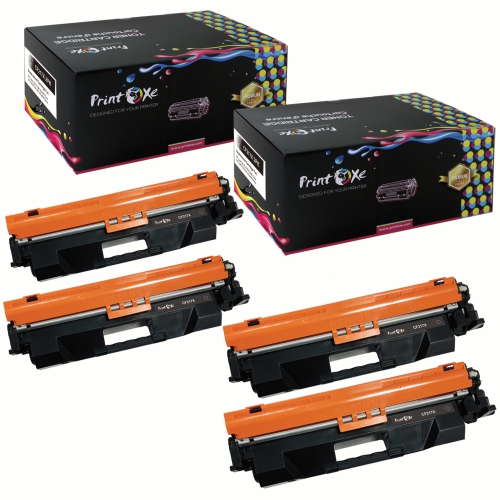 PRINTOXE® CF217X Compatible with HP - 4 Toner Cartridges High Yield of CF217A Yield 4,000 Pages 17X / 17A for LaserJet Pro M102 M102a M102w M130 and