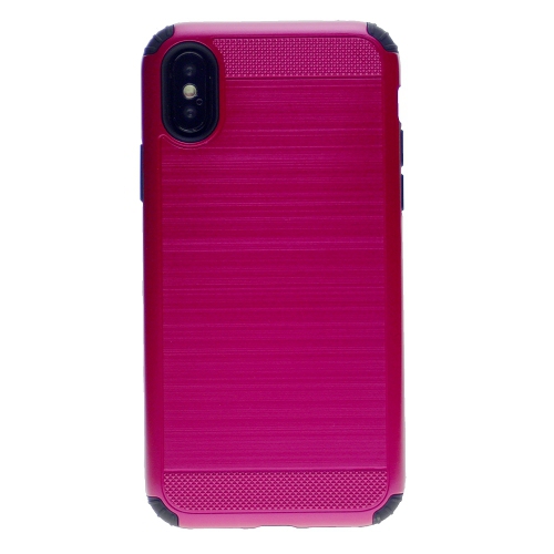 CC  Blushed Texture Hard Cover Case for Iphone X(10) Or Iphone Xs, Hot In Pink