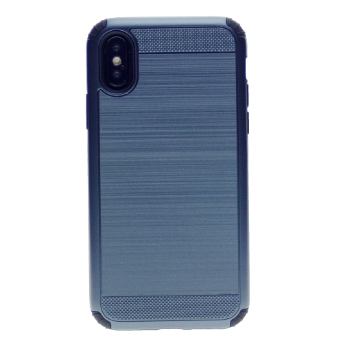 CC  Blushed Texture Hard Cover Case for Iphone X(10) Or Iphone Xs In Navy Blue