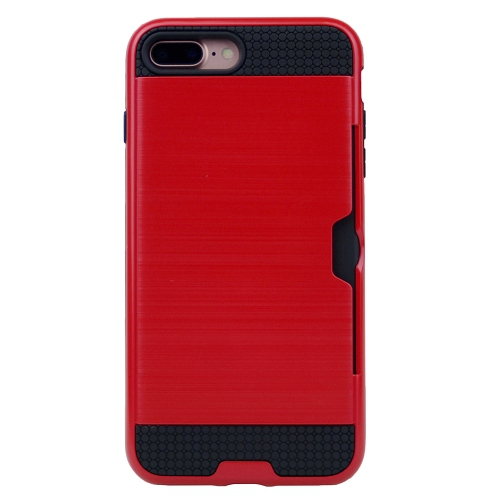 CC  Topsave Iphone 7/8 Plus Blush W/card Slot Hard Cover Case In Red