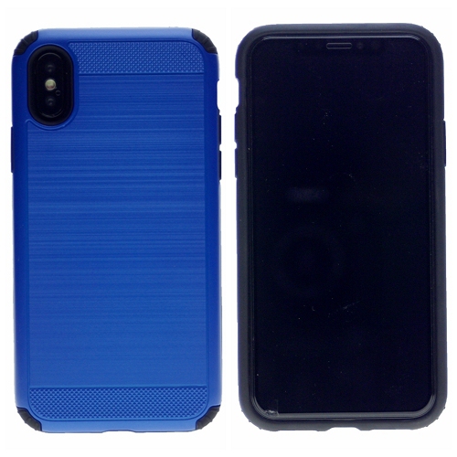 Iphone XS Max Blushed Texture Hard Cover Case, Blue