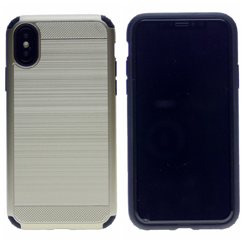 Iphone XS Max Blushed Texture Hard Cover Case, Gold