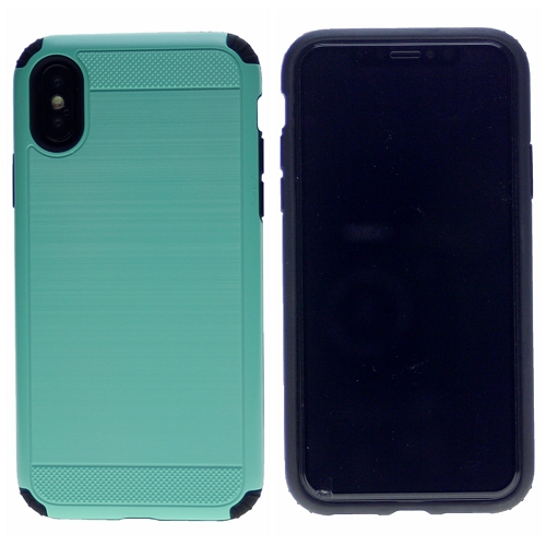 Iphone XS Max Blushed Texture Hard Cover Case, Teal