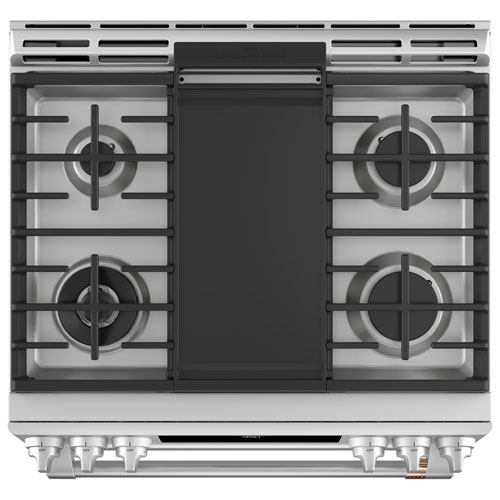 Café 30" Self-Clean True Convection Double Oven Slide-In Gas Range (CC2S950P2MS1) - Stainless Steel