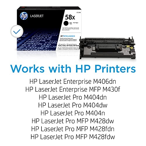 HP 58X High Yield Black Original Toner Cartridge