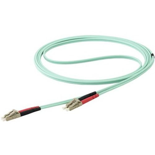 STARTECH  7M Om4 Lc to Lc Multimode Duplex Fiber Optic Patch Cable - Aqua - 50/125 - Fiber Optic Cable - 40/100GB - Lszh