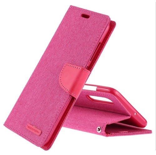GOOSPERY  Samsung A70 Goosepry Canvas Diary Case In Pink