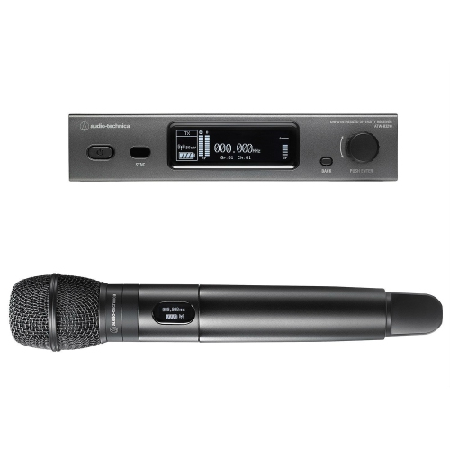 Système microphone portatif sans fil UHF série 3000 d'Audio-Technica avec capsule ATW-C710