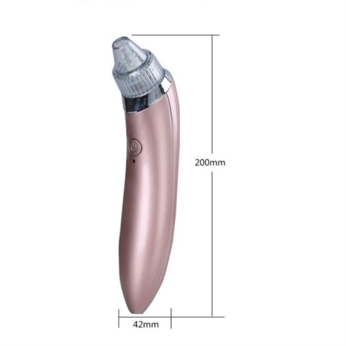 ZfLogic Magic Blackhead Remover w/ Vacuum Suction Heads- Rose Gold