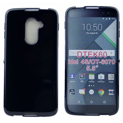 【CSmart】Ultra Thin Soft TPU Silicone Jelly Bumper Back Cover Case for Blackberry Dtek 60, Black