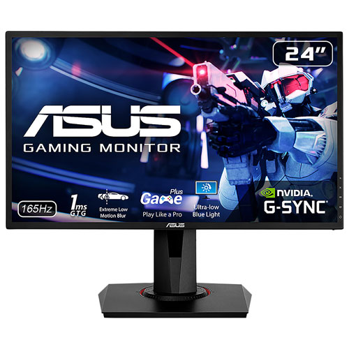 ASUS 24" FHD 165Hz 0.5ms GTG TN LED G-Sync Gaming Monitor - Black