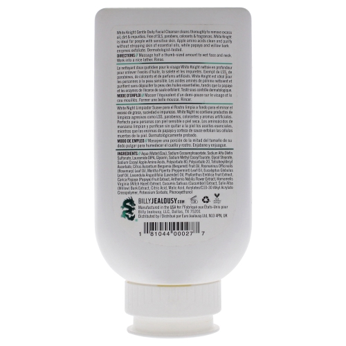 White Knight Facial Cleanser by Billy Jealousy for Men - 8 oz Cleanser