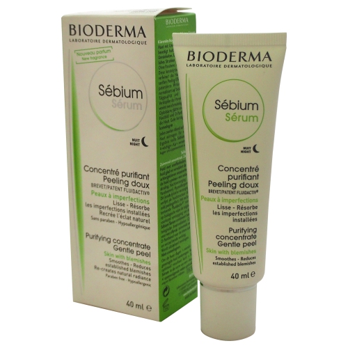 Sebium Serum Purifying Concentrate Gentle Peel by Bioderma for Unisex - 1.3 oz Serum
