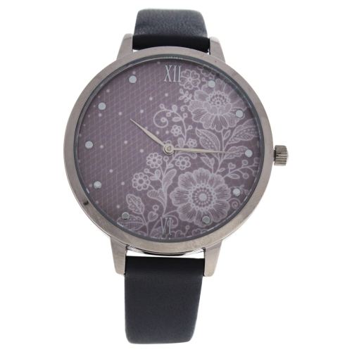 CHARLOTTE RAFFAELLI  Crr004 La Romance - Silver/grey Leather Strap Watch By for Women - 1 PC Watch In Multicolor