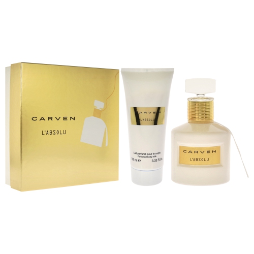 LAbsolu by Carven for Women - 2 Pc Gift Set 1.66oz EDP Spray, 3.33oz Perfume Body Milk