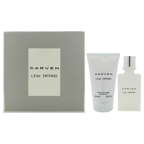 CARVEN  Leau Intense By for Men - 2 PC Gift Set 1.66OZ Edt Spray, 3.33OZ After Shave Balm