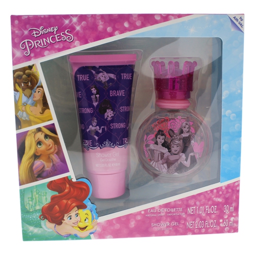 Disney Princess by Disney for Kids - 2 Pc Gift Set 1.01oz EDT Spray, 2.03oz Shower Gel