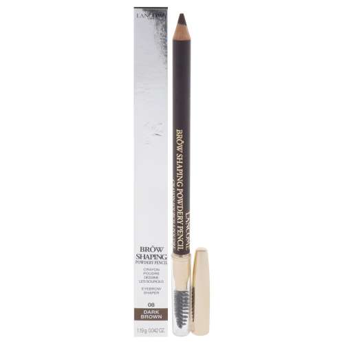 LANCOME  Brow Shaping Powdery Pencil - 08 By for Women - 0.042 OZ Eyebrow Pencil In Dark Brown