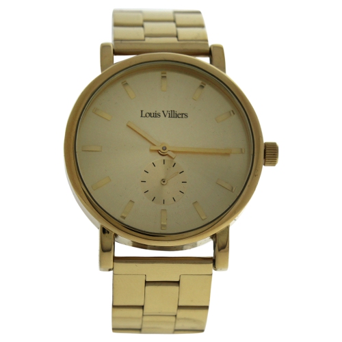 LOUIS VILLIERS  Lv2070 Stainless Steel Bracelet Watch By for Unisex - 1 PC Watch In Gold