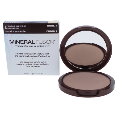 Pressed Powder Foundation - 01 Cool by Mineral Fusion for Women - 0.32 oz Foudation
