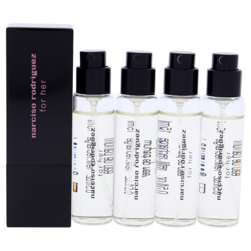 Narciso Rodriguez Miniature Set by Narciso Rodriguez for Women - 5 Pc Mini Gift Set 4 x 0.5oz EDP Spray, Purse Spray