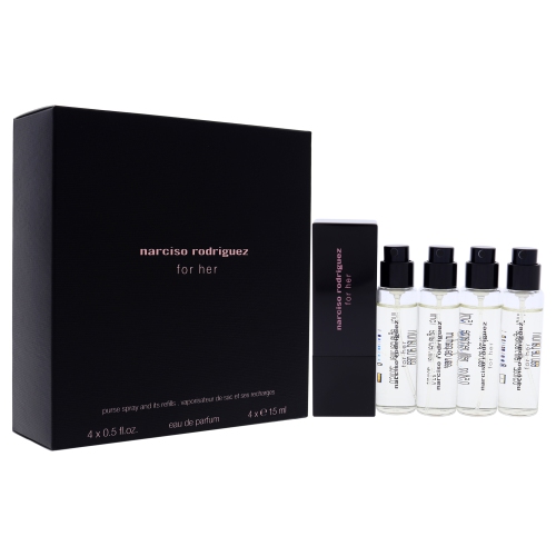 Narciso Rodriguez Miniature Set by Narciso Rodriguez for Women - 5 Pc Mini Gift Set 4 x 0.5oz EDP Spray, Purse Spray