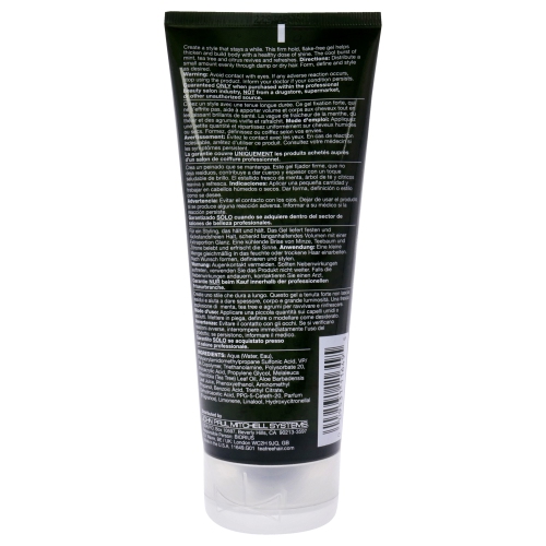 Tea Tree Firm Hold Gel by Paul Mitchell for Unisex - 6.8 oz Gel