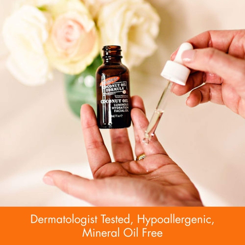 Coconut Monoi Luminous Hydration Facial Oil by Palmers for Unisex - 1 oz Oil